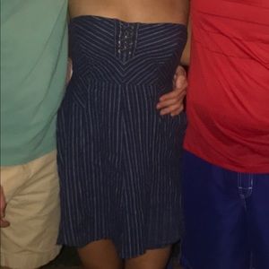 💙URBAN OUTFITTERS STRIPED BLUE DRESS💙